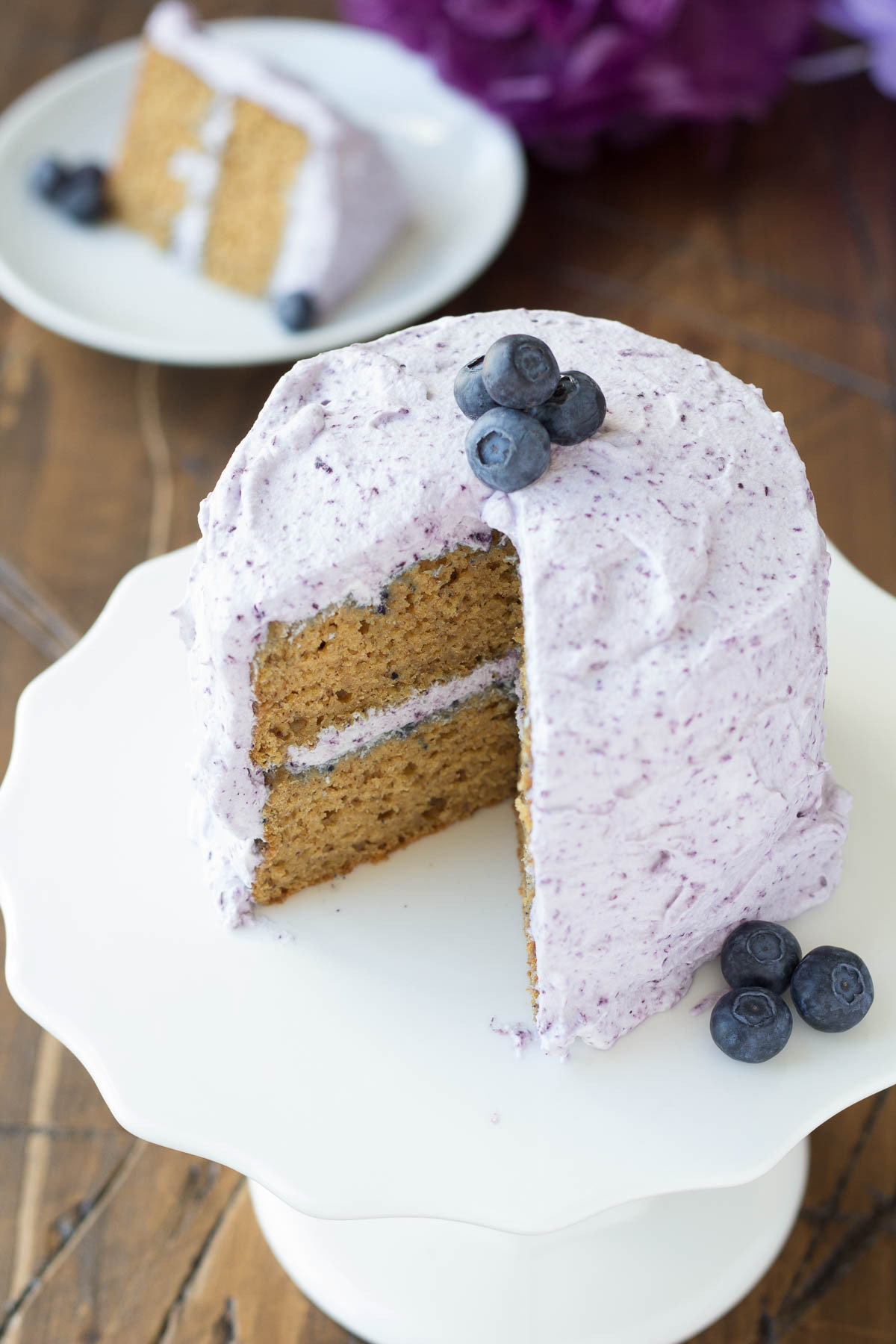 Simple Birthday Cake Recipes
 Healthier Smash Cake Recipe Hannah s Purple Polka Dot 1st
