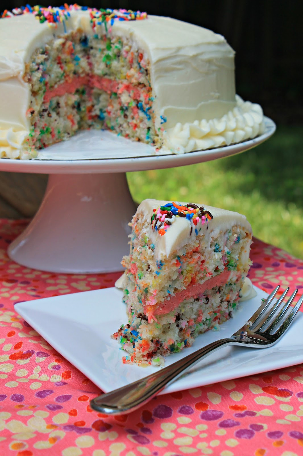 Simple Birthday Cake Recipes
 Easy Funfetti Layered Birthday Cake Carolina Charm