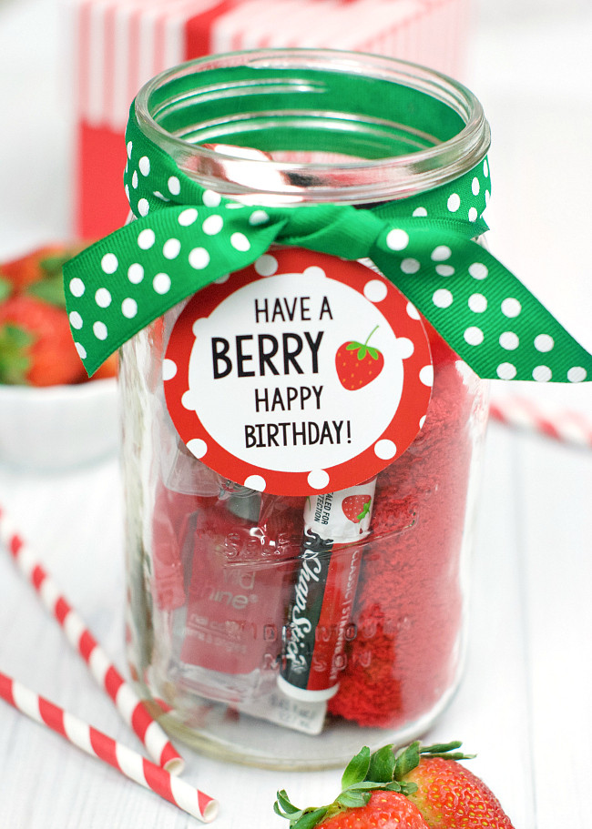 Simple Birthday Gift Ideas
 Berry Gift Idea for Friends or Teachers – Fun Squared
