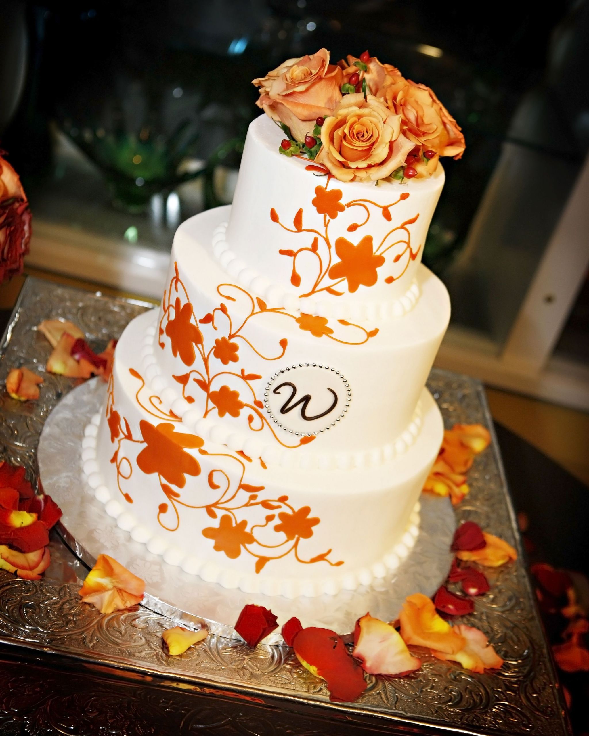 Simple Fall Wedding Cakes
 Beautiful fall inspired wedding cake