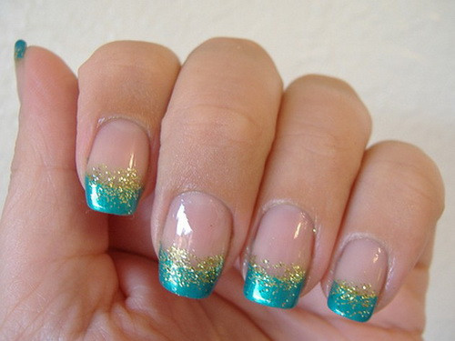Simple Glitter Nails
 Nail Designs Simple Green Glitter Nail Ideas simple nail
