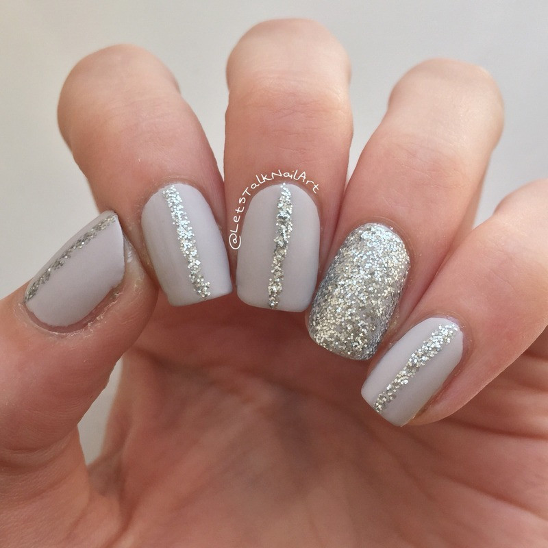 Simple Glitter Nails
 Uber simples glitter nails nail art by Lottie Nailpolis