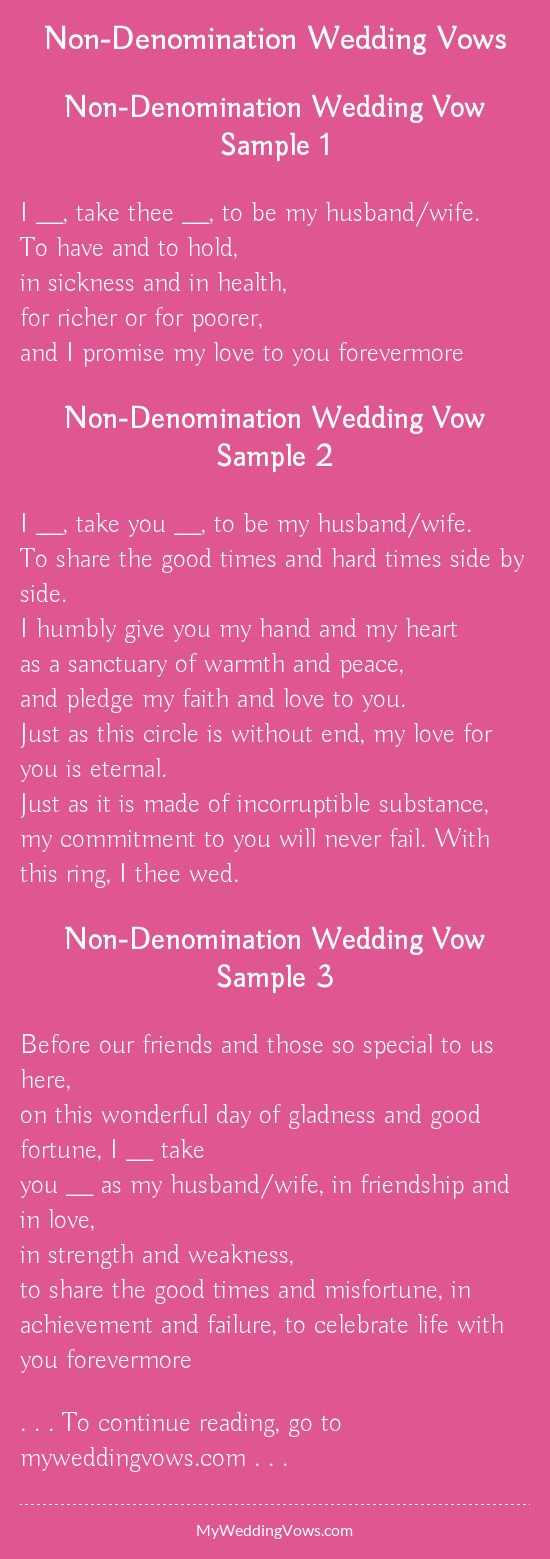 Simple Wedding Vows Non Religious
 8 best Marriage ficiant Quotes images on Pinterest