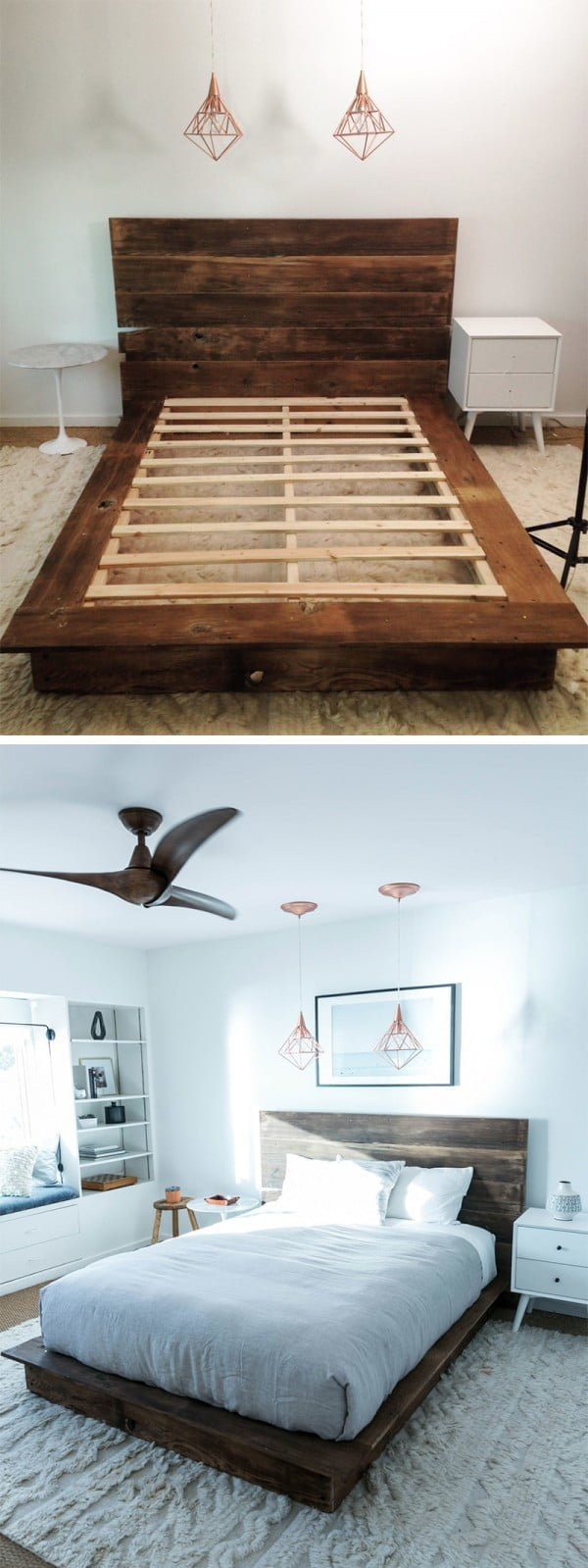 Simple Wooden Bed Frame DIY
 45 Easy DIY Bed Frame Projects You Can Build on a Bud