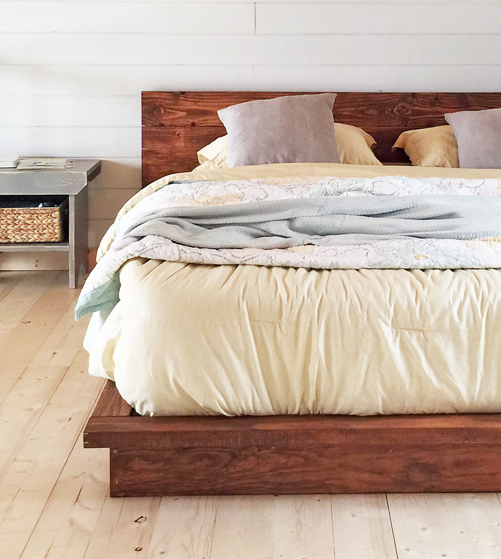 Simple Wooden Bed Frame DIY
 18 Gorgeous DIY Bed Frames • The Bud Decorator