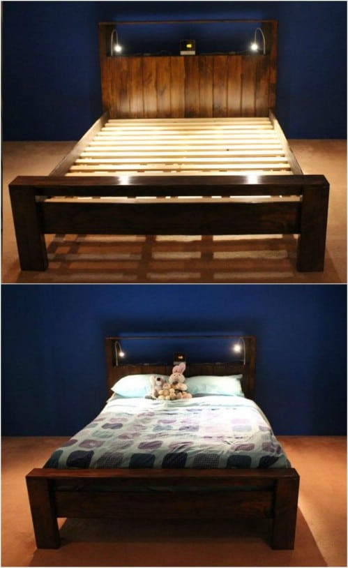 Simple Wooden Bed Frame DIY
 21 DIY Bed Frame Projects – Sleep in Style and fort