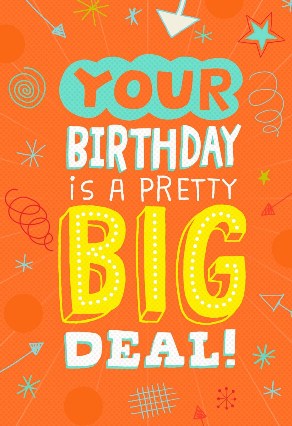 Singing Birthday Cards
 A Pretty Big Deal Musical Birthday Card Greeting Cards