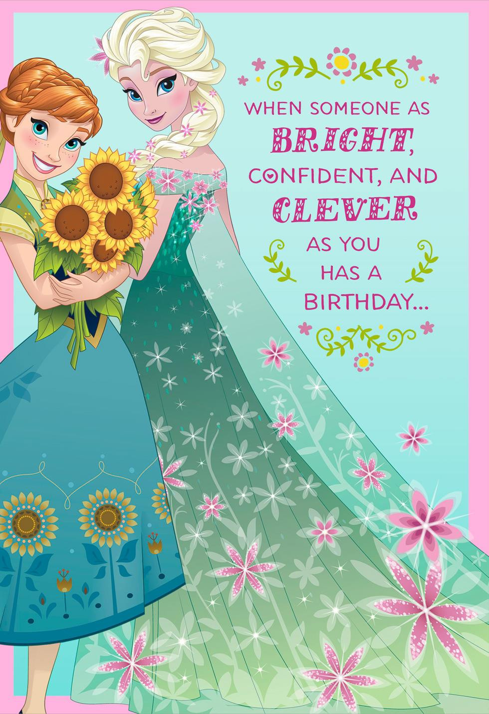 Singing Birthday Cards
 Disney Frozen Best Day Ever Musical Birthday Card