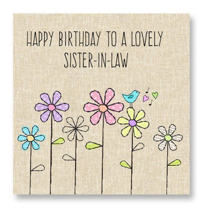 Sister In Law Birthday Card
 The Best Collection of Wonderful Birthday Cards for Sister