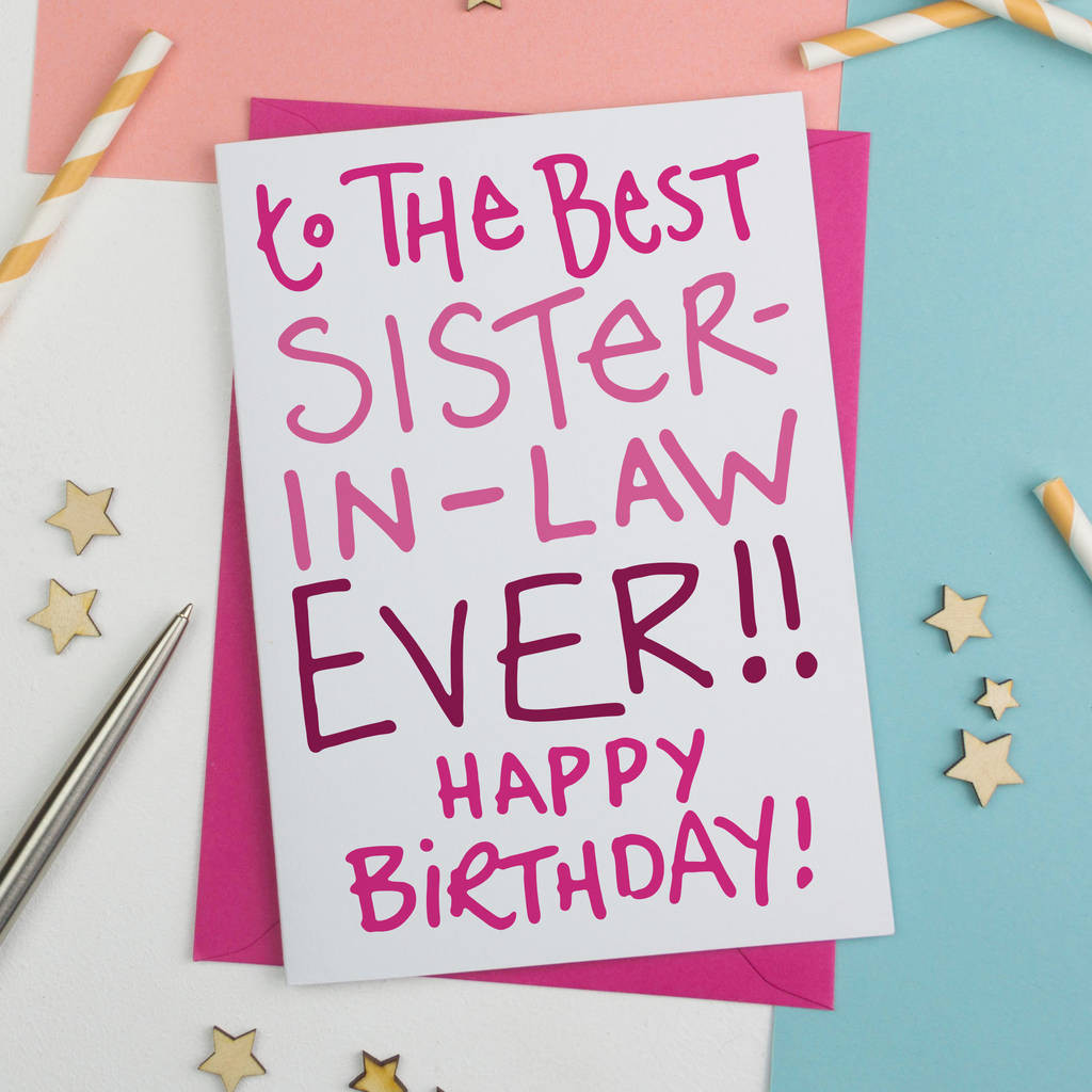 Sister In Law Birthday Card
 sister in law birthday card by a is for alphabet