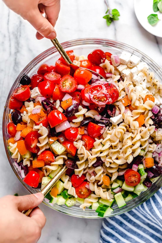 Skinnytaste Pasta Salad
 Greek Pasta Salad Skinnytaste