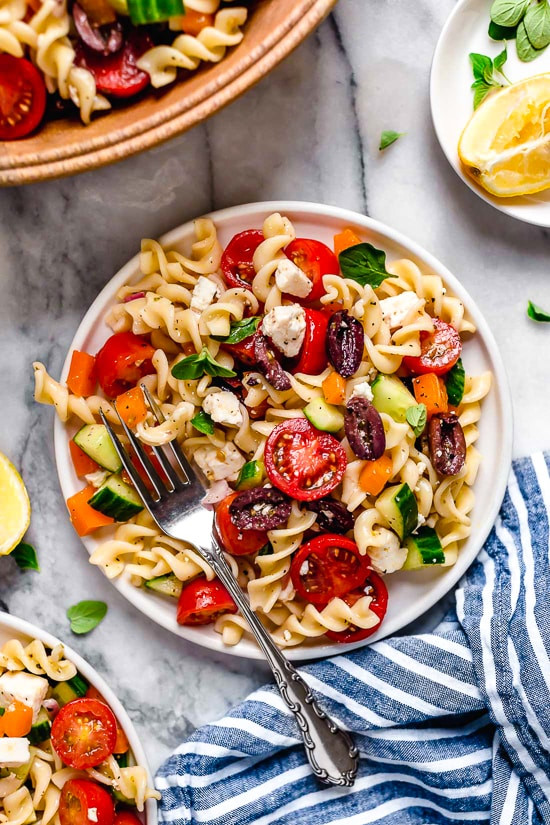 Skinnytaste Pasta Salad
 Greek Pasta Salad Skinnytaste