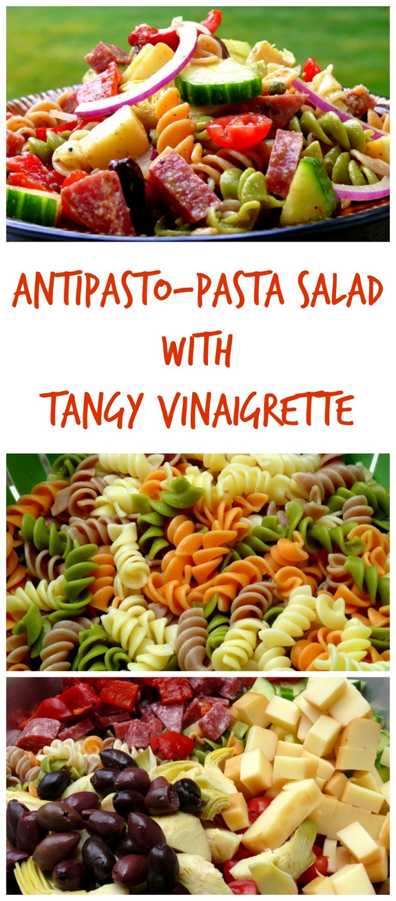 Skinnytaste Pasta Salad
 Antipasto Pasta Salad with Tangy Red Wine Vinaigrette VIDEO