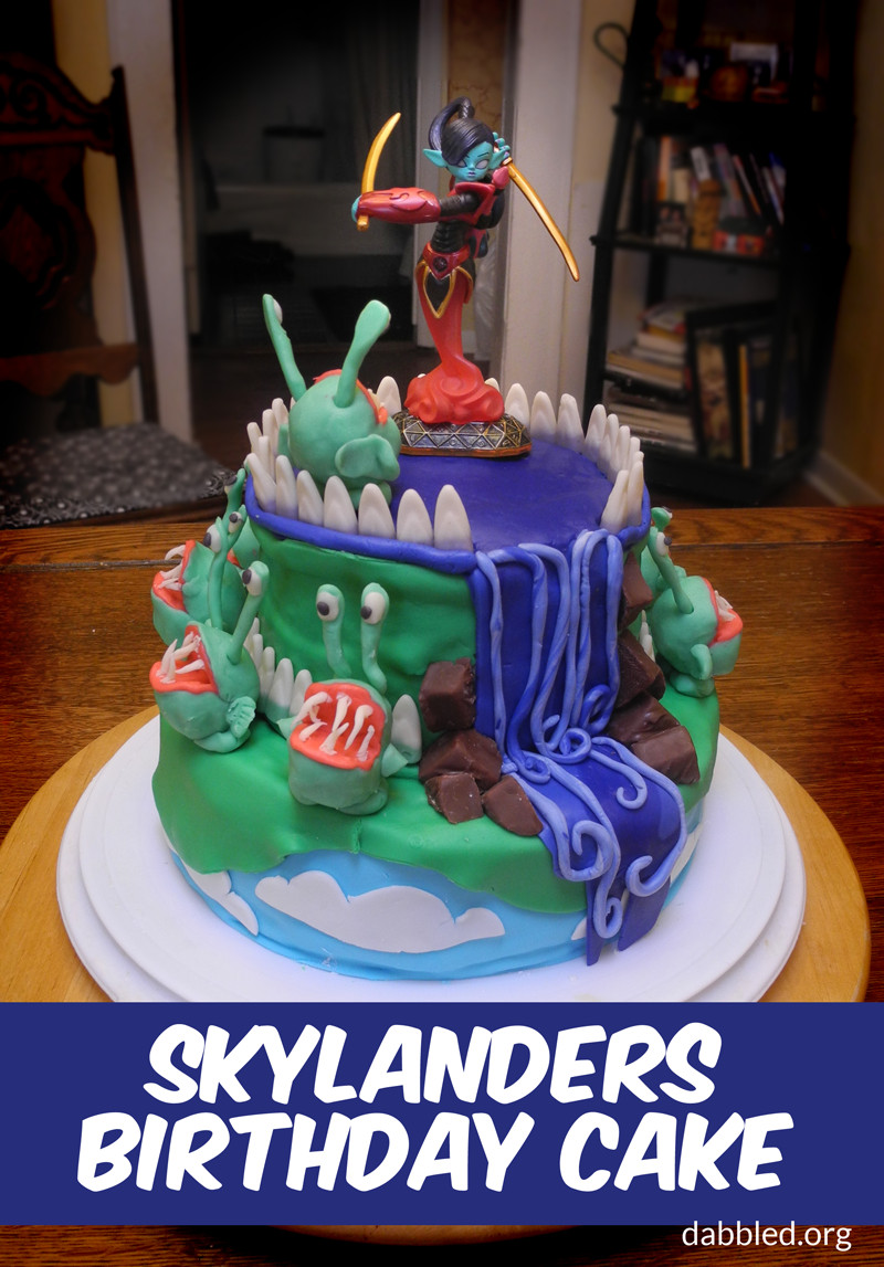 Skylander Birthday Cake
 Highlights from the Skylander’s Birthday Party the Cake