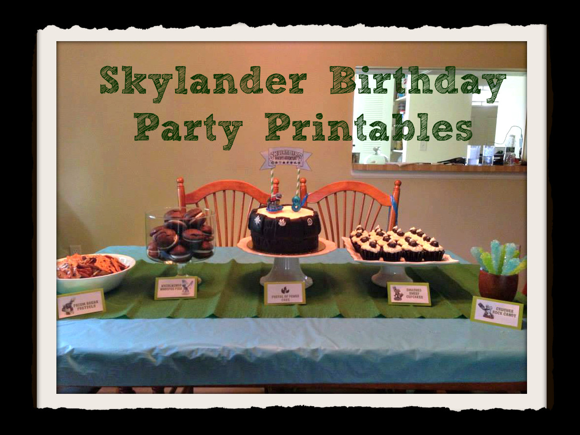 Skylanders Birthday Party
 Some of the Best Things in Life are Mistakes Skylander