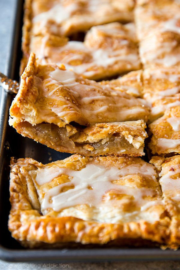 Slab Apple Pie
 Apple Slab Pie with Maple Icing Sallys Baking Addiction