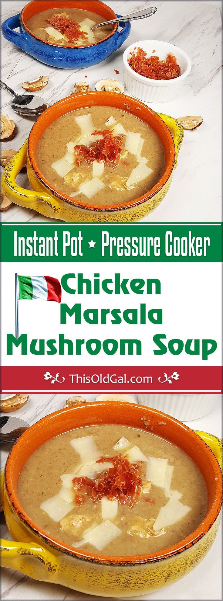 Slow Cooker Chicken Marsala Cream Mushroom Soup
 Pressure Cooker Chicken Marsala Mushroom Soup is a creamy