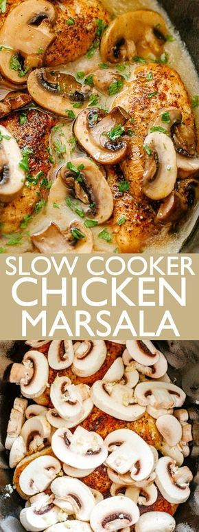 Slow Cooker Chicken Marsala Cream Mushroom Soup
 Slow Cooker Chicken Marsala EASY RECIPES