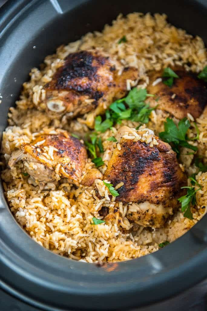 Slow Cooker Chicken Thighs Rice
 Slow Cooker Baked Chicken Thighs with Rice Slow Cooker