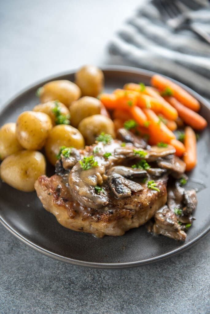 Slow Cooker Pork Chops Potatoes Carrots
 Instant Pot Pork Chops with Mushroom Gravy Slow Cooker