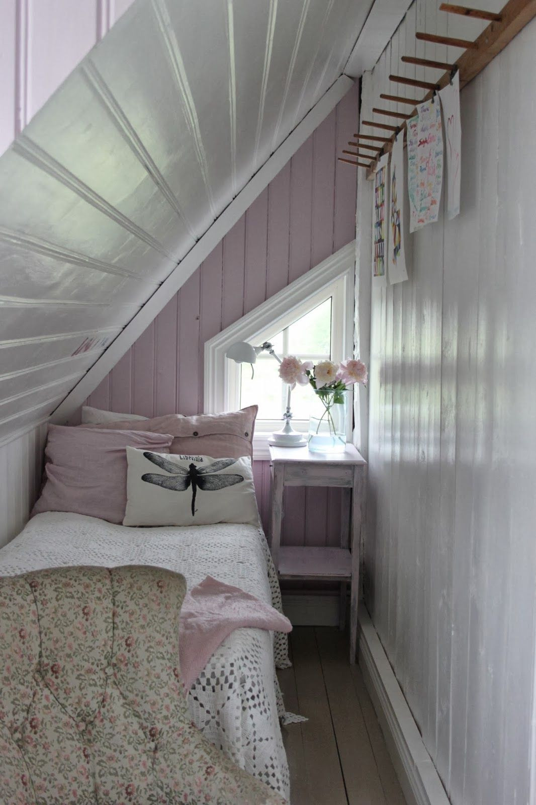 Small Attic Bedroom Ideas
 Small Attic Bedroom what Grandma would have called "The