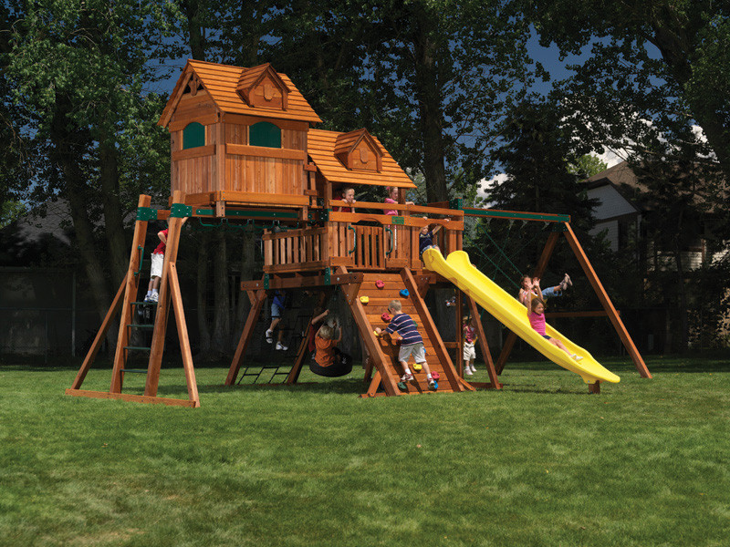 Small Backyard Playground Sets
 Small Garden Design Backyard Playsets Swing set