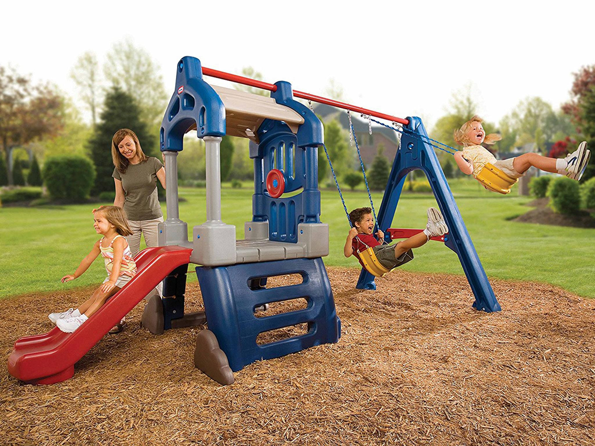 Small Backyard Playground Sets
 9 best children s swing sets and climbing frames
