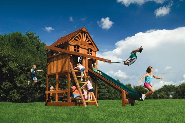 Small Backyard Playground Sets
 Small Yard Play Structures Swing Set