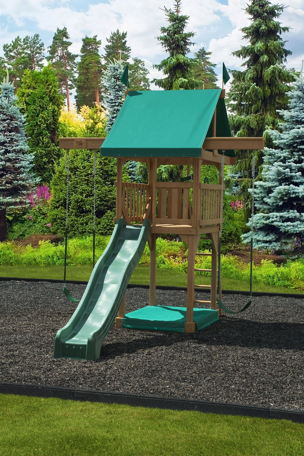 Small Backyard Playground Sets
 Happy Space Swing Set
