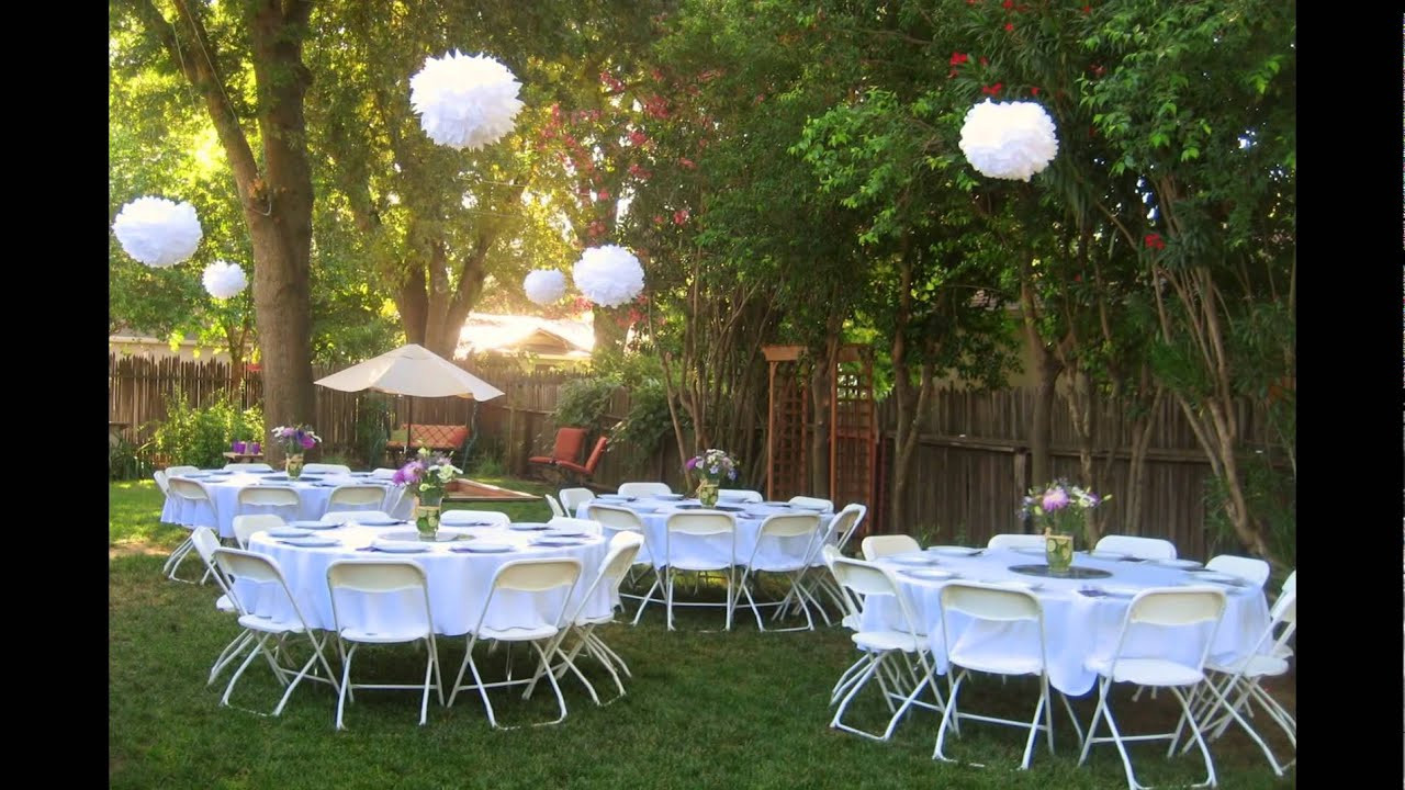 Small Backyard Weddings
 Backyard wedding reception ideas