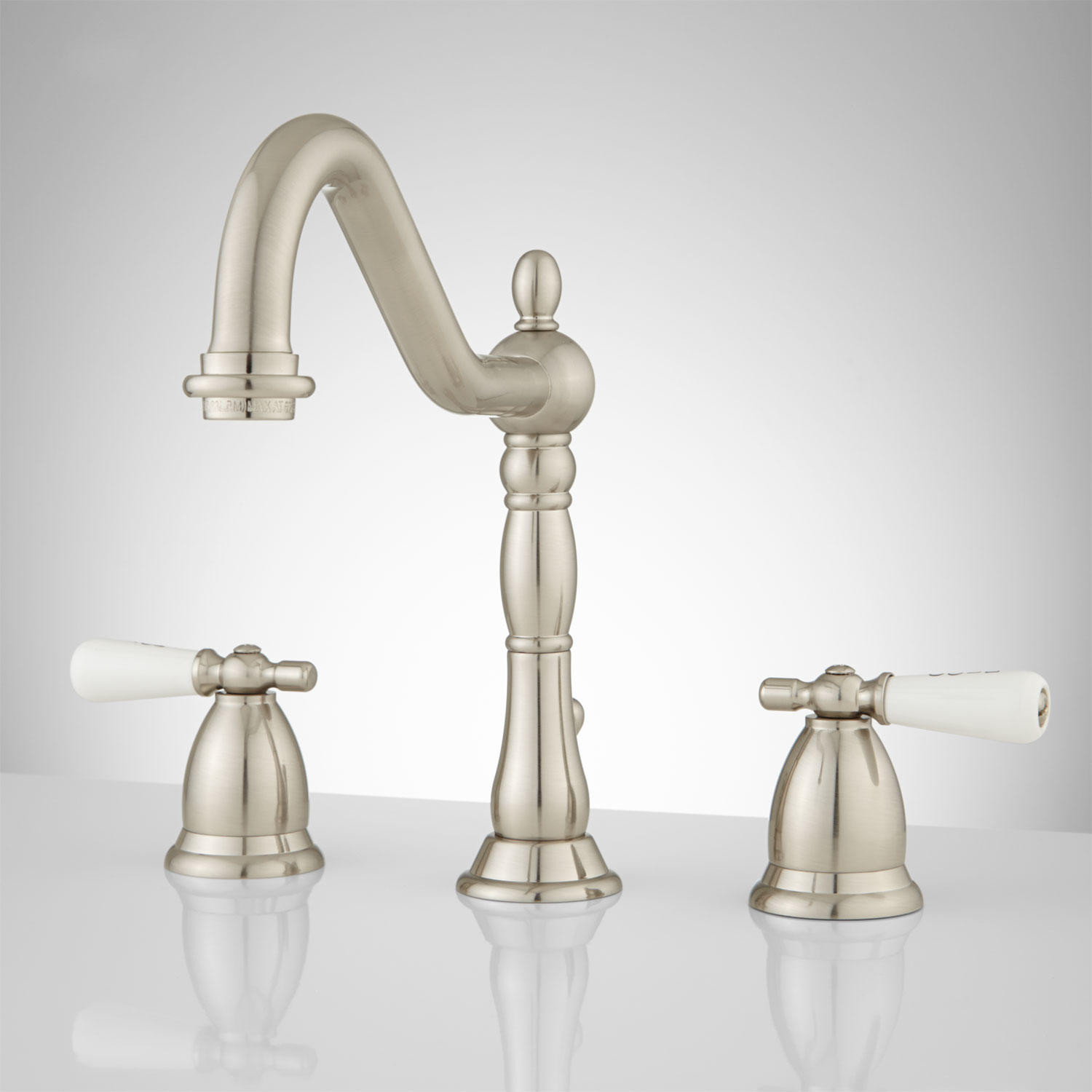 Small Bathroom Fixtures
 Victorian Widespread Bathroom Faucet Small Porcelain