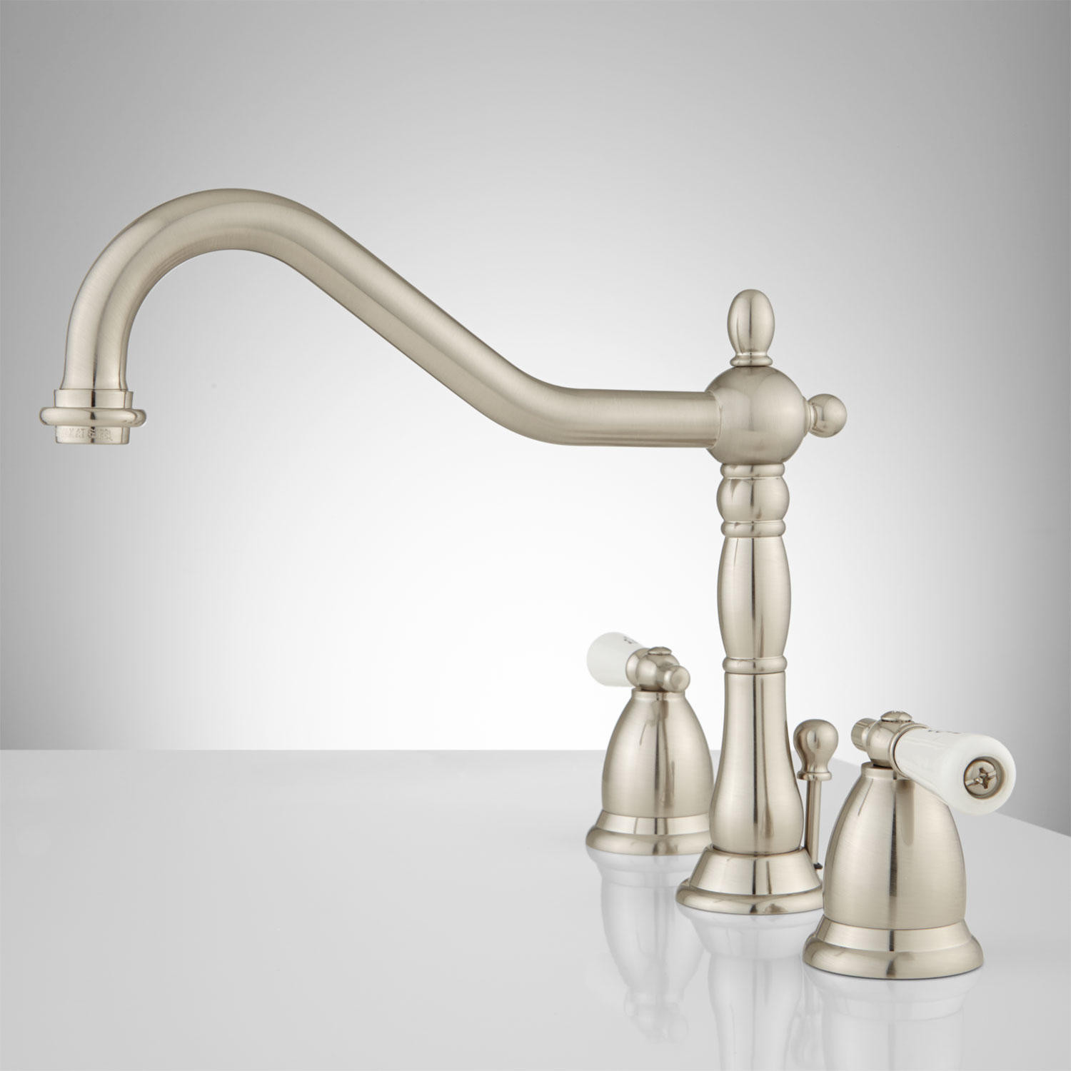 Small Bathroom Fixtures
 Victorian Widespread Bathroom Faucet Small Porcelain