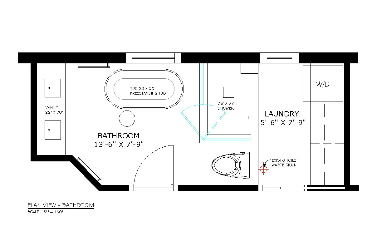 Small Bathroom Floor Plans
 Bathroom Design Toilet Width