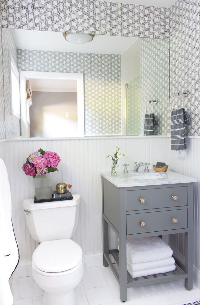 Small Bathroom Renovation
 Our Small Guest Bathroom Makeover The "Before" and "After