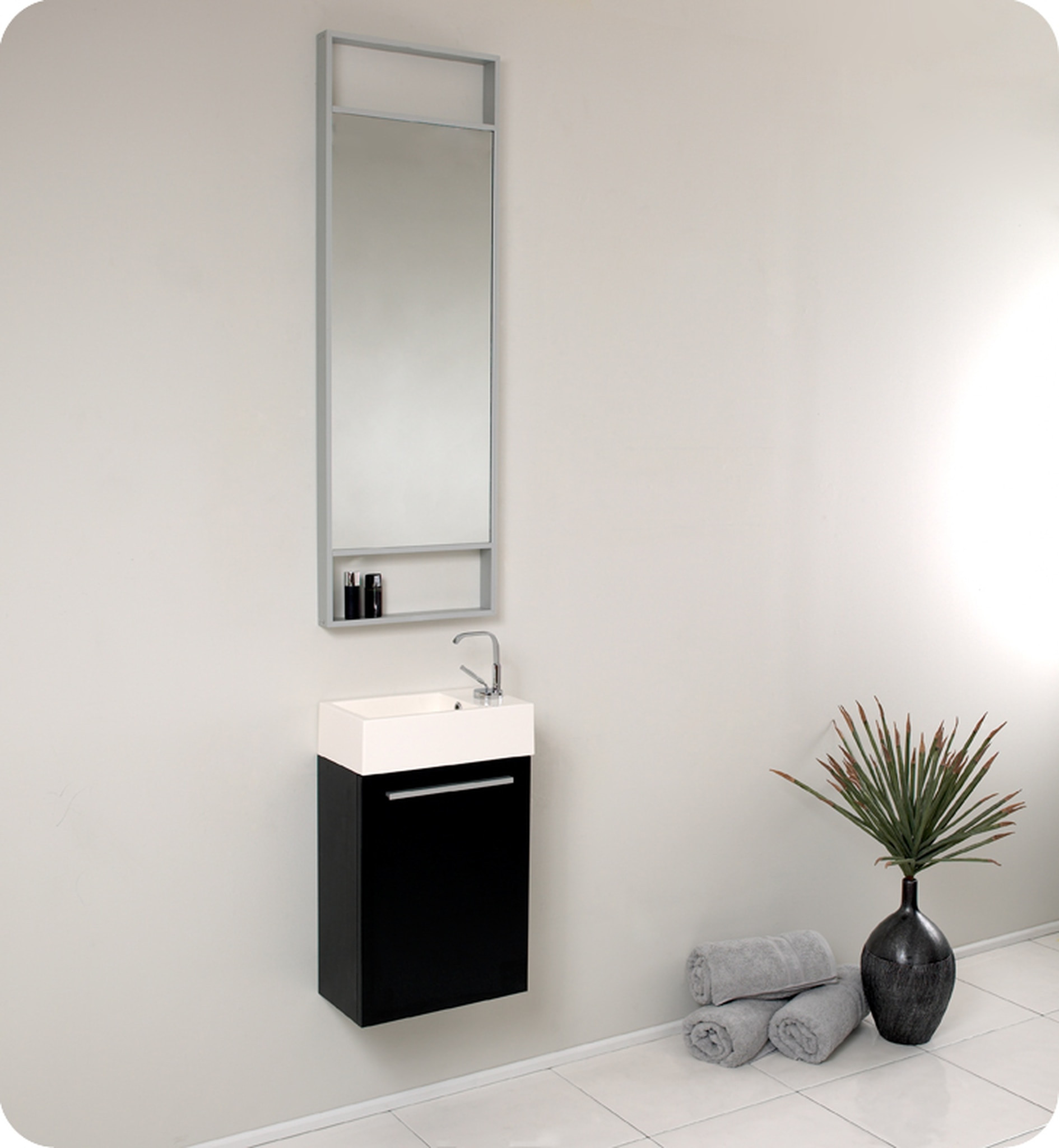 Small Bathroom Vanity Mirrors
 FVN8002BW