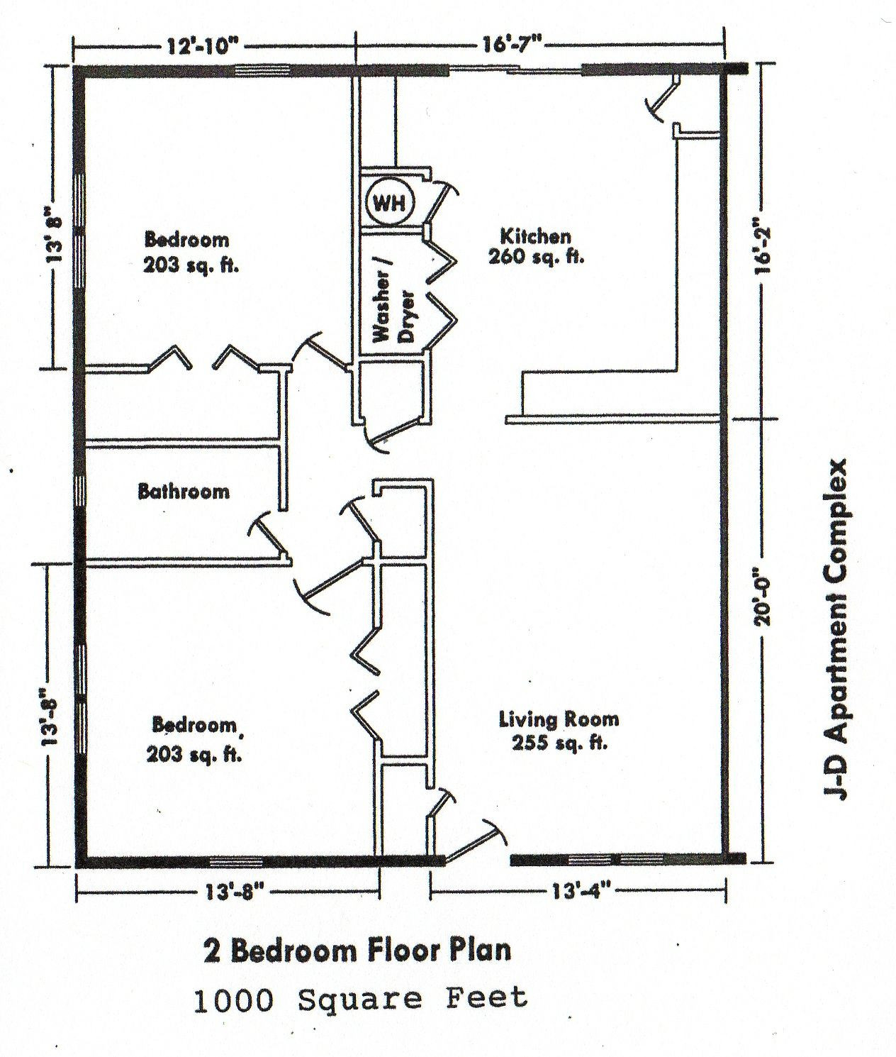Small Bedroom Floor Plan
 2 Bedroom Bungalow House Plan And Design