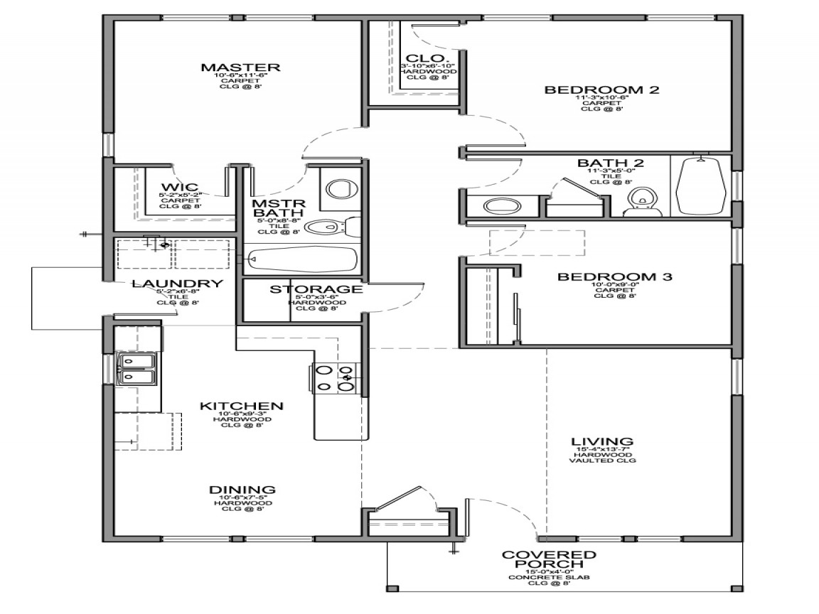 Small Bedroom Floor Plan
 Modern Semi Detached House Plans – Modern House