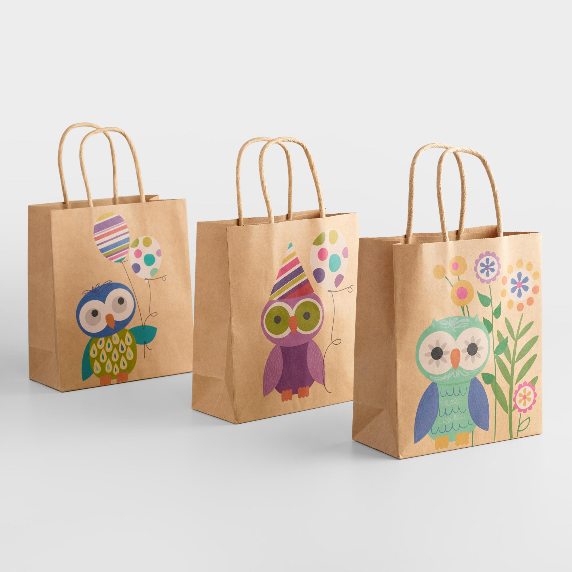 Small Birthday Gifts
 Small Birthday Owls Gift Bags Set of 3