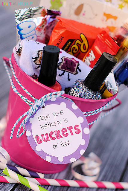 Small Birthday Gifts
 Two Fun Birthday Gift Ideas "Buckets of Fun" & Candy