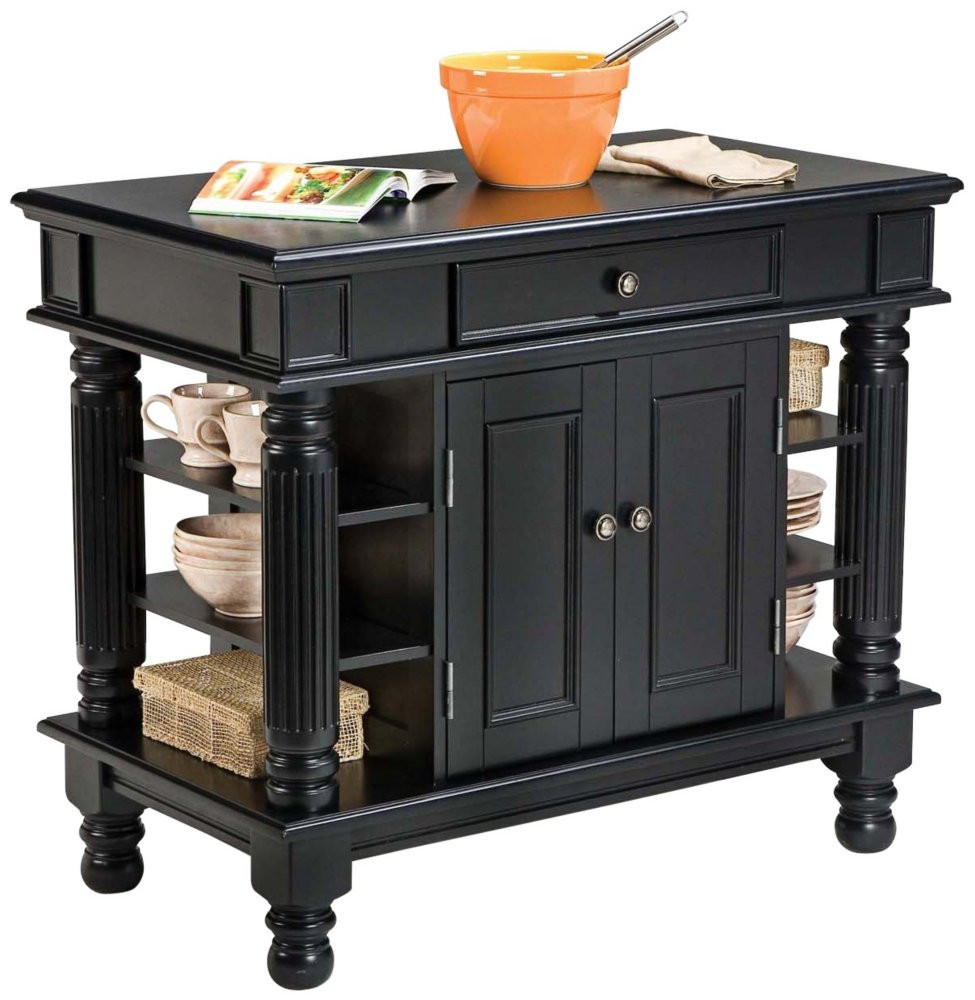 Small Black Kitchen Island
 Kitchen Islands and Carts Make Even A Small Kitchen Seem