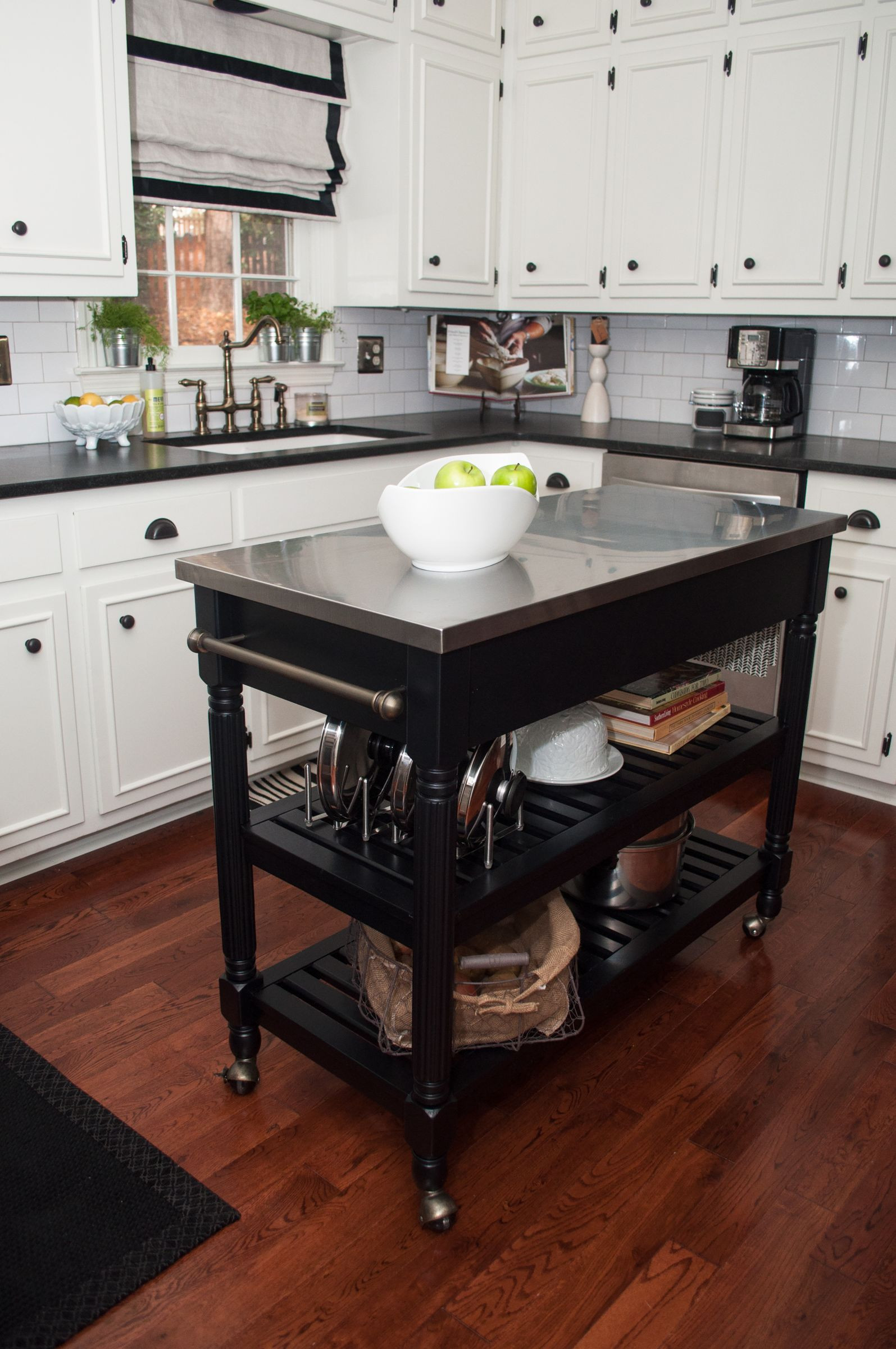 Small Black Kitchen Island
 Practical Movable Island IKEA Designs for Your Small