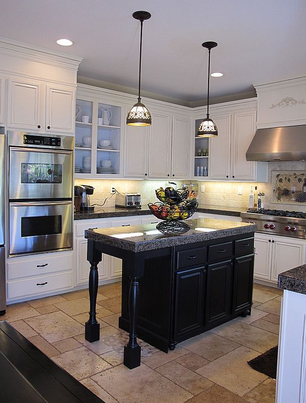 Small Black Kitchen Island
 Black And White Kitchens Ideas s Inspirations