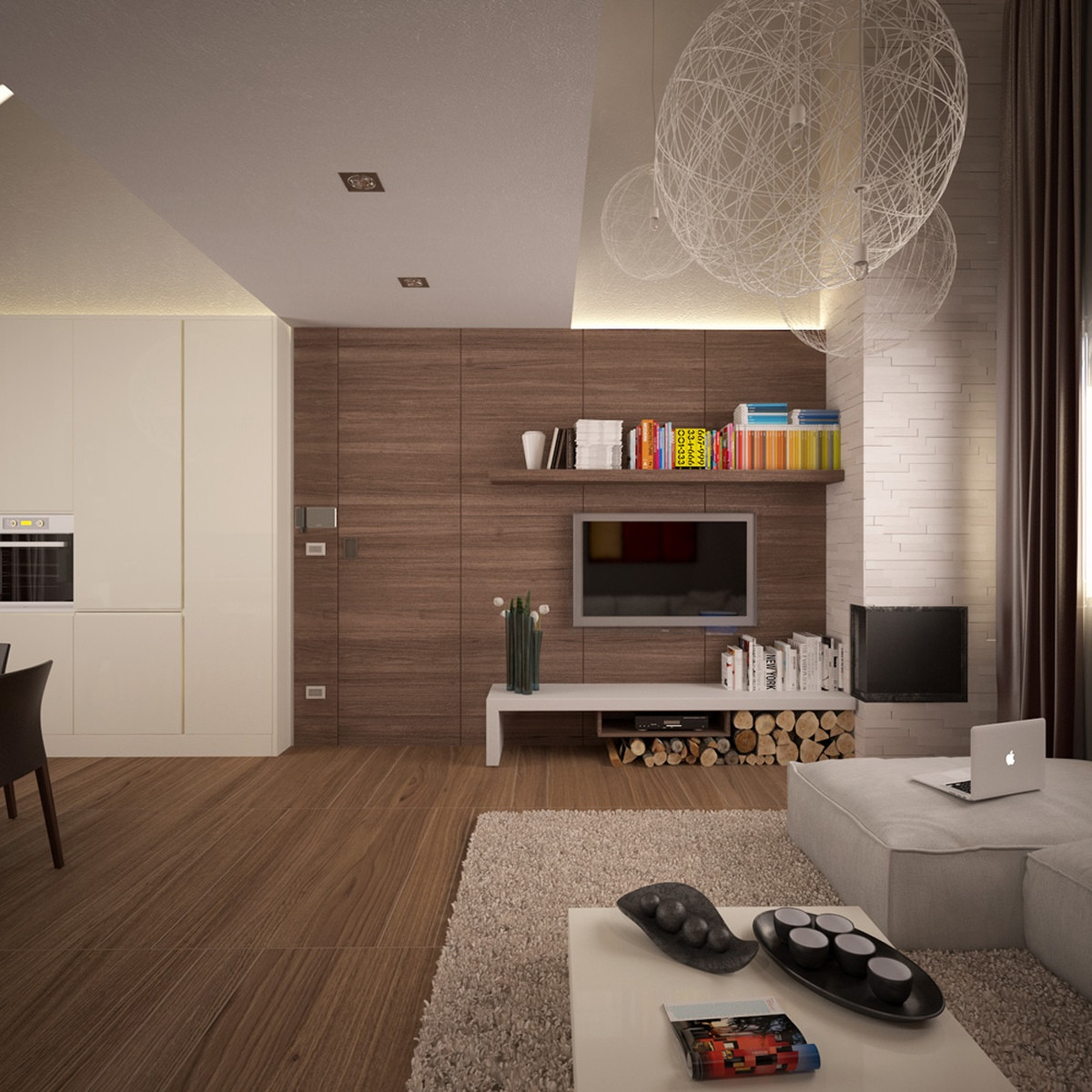 Small Contemporary Living Room
 Small Apartments