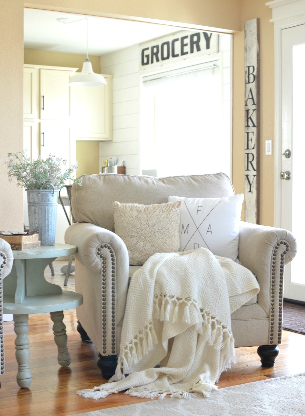 Small Farmhouse Living Room
 Refreshed Modern Farmhouse Living Room Little Vintage Nest