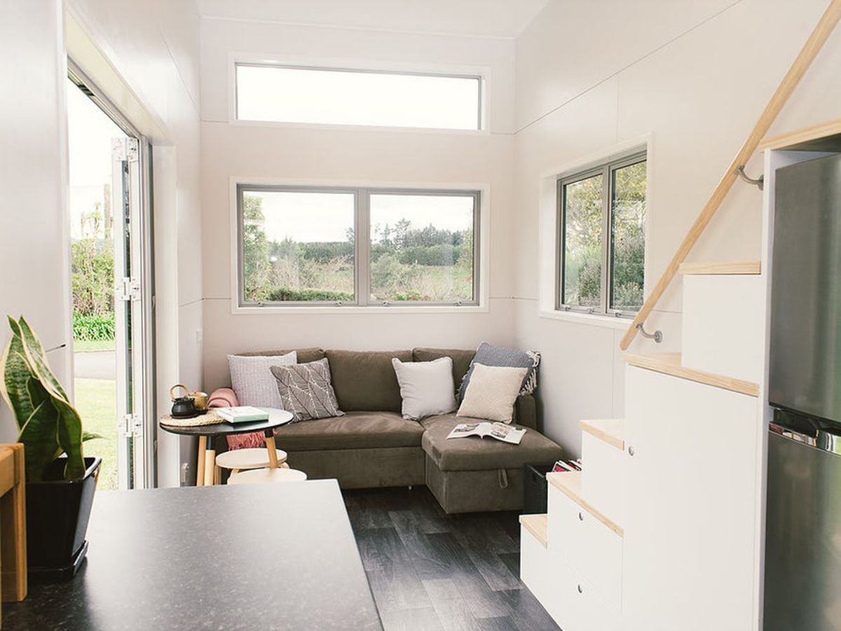 Small House Living Room
 Tiny house features a spacious living room Curbed