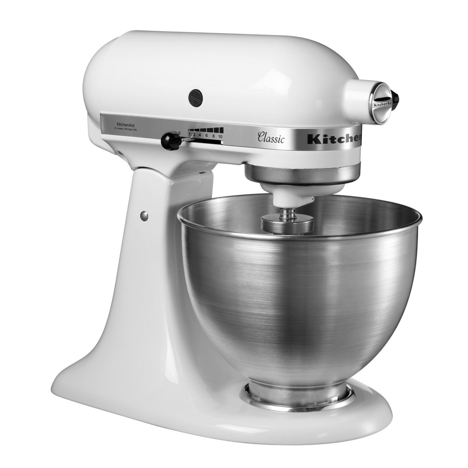 Small Kitchen Aid Mixer
 Kitchen Aid 5K45SSBWH 275W 4 3 Litres Stand Mixer Food