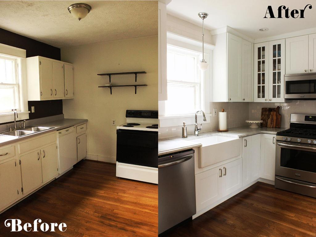 Small Kitchen Before And After
 Small Kitchen DIY Ideas Before & After Remodel