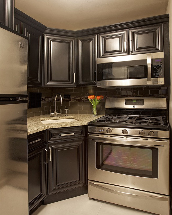 Small Kitchen Sink And Cabinet
 Corner Sink Contemporary kitchen Benjamin Moore