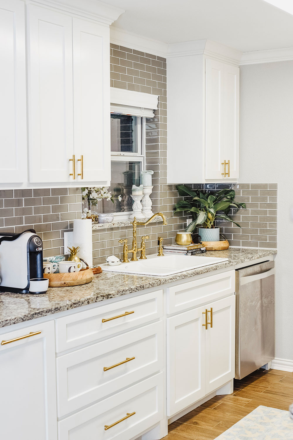 Small Kitchen Sink And Cabinet
 Our Kitchen Sink Woes Our Small Kitchen Reveal