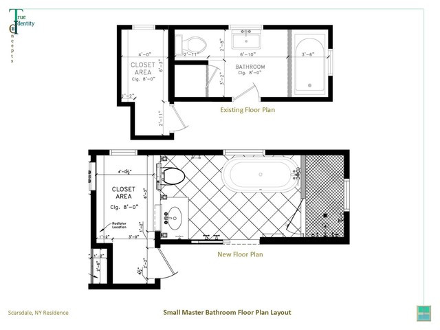 Small Master Bathroom Floor Plans
 Small Master Bathroom Modern Floor Plan new york